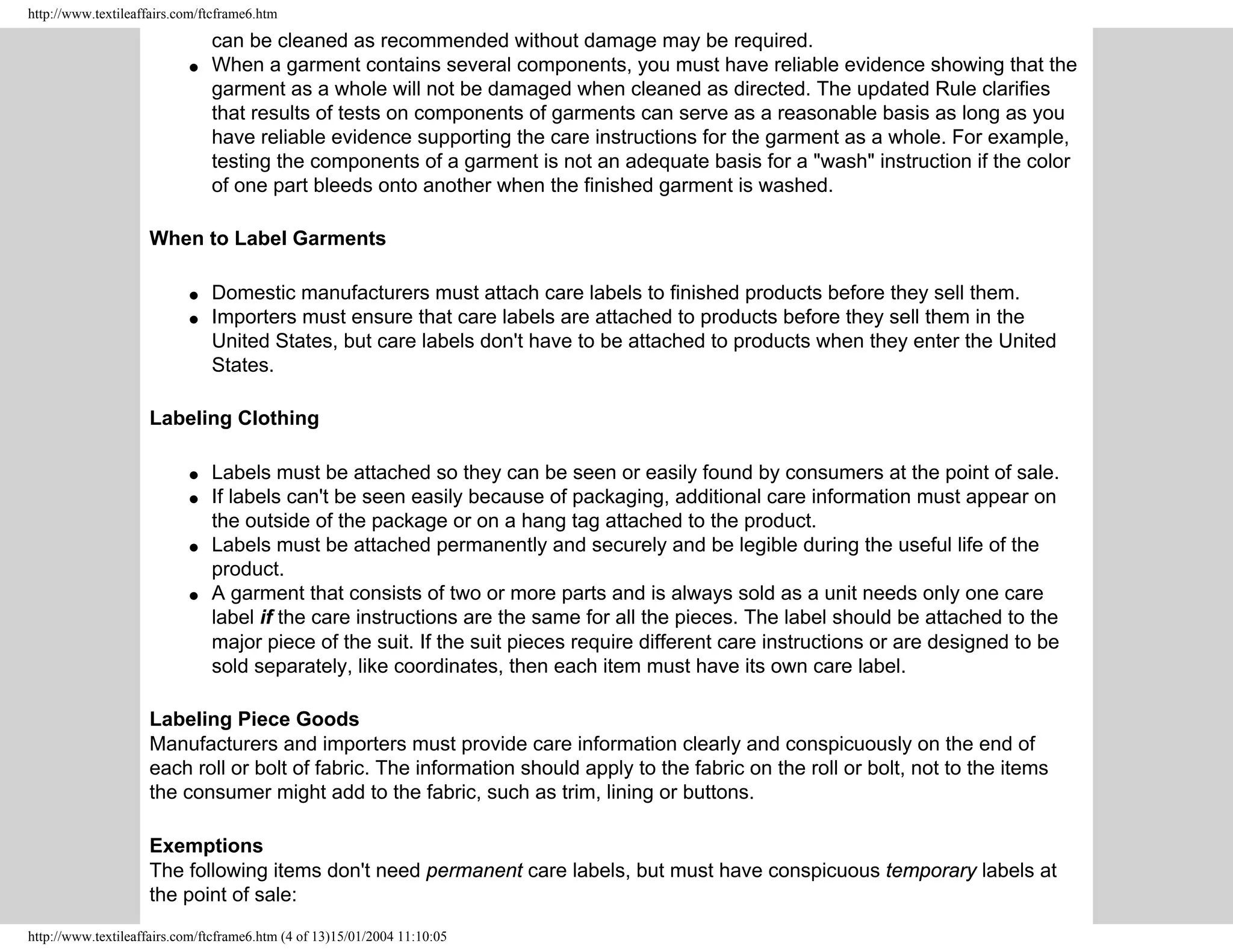 Clothes Captioning Complying With Care Labelling Rules