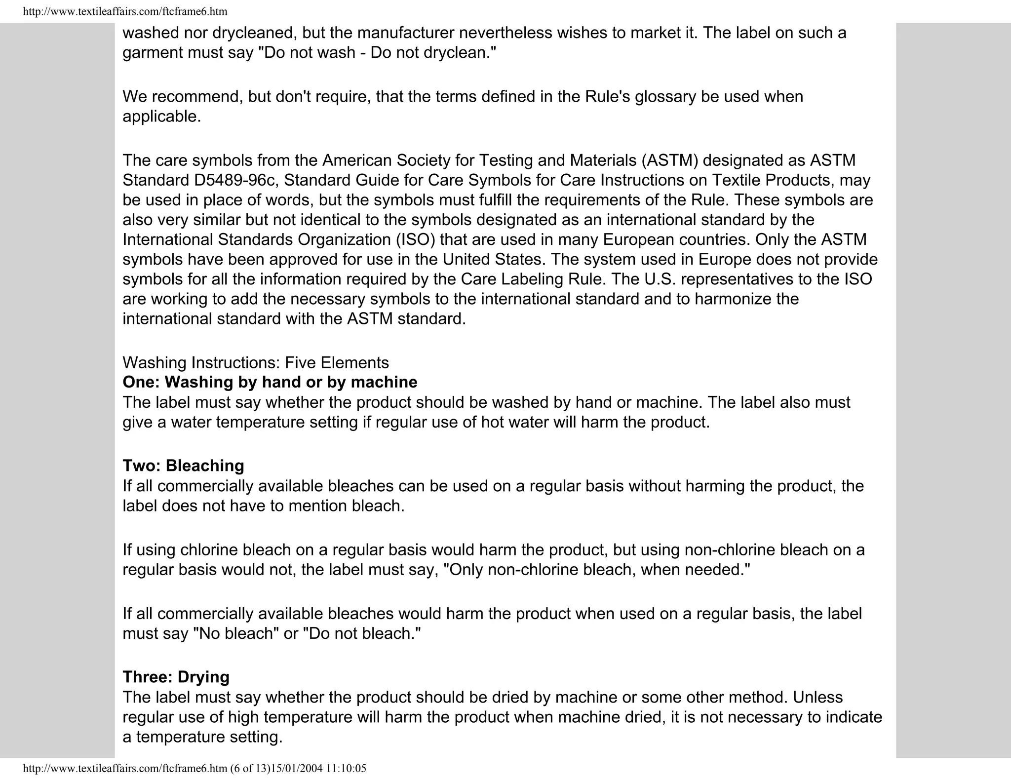 Clothes Captioning Complying With Care Labelling Rules