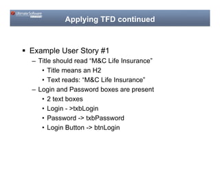 Code Camp  Applying Modern Software Development Techniques To Ui Testing