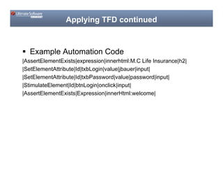 Code Camp  Applying Modern Software Development Techniques To Ui Testing