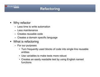 Code Camp  Applying Modern Software Development Techniques To Ui Testing