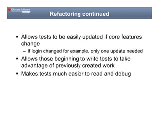 Code Camp  Applying Modern Software Development Techniques To Ui Testing