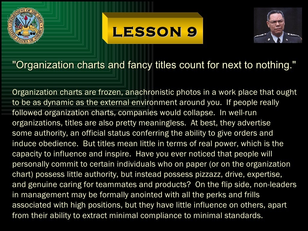 Colin Powell Leadership Primer