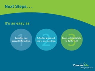 Next Steps. . . It’s as easy as 