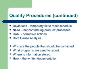Communicating Quality Standards | PPT