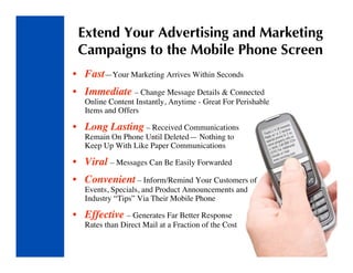 Community Text Message Communications