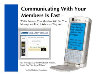Community Text Message Communications