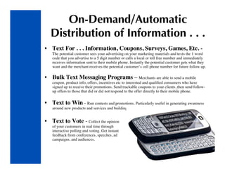 Community Text Message Communications