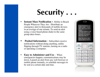 Community Text Message Communications