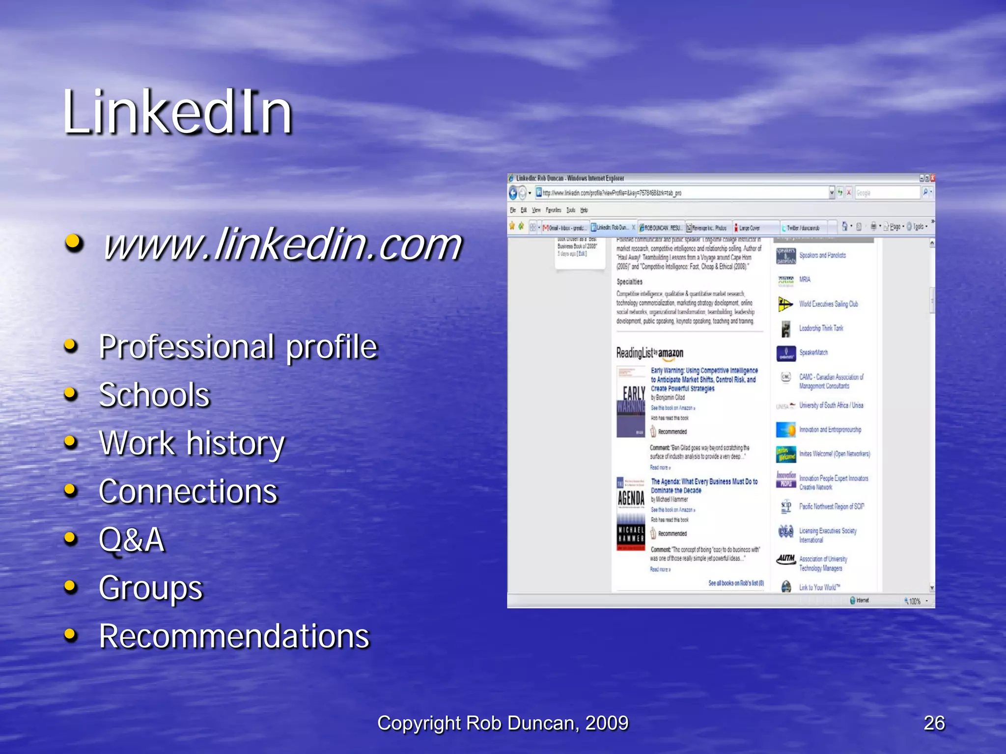 Competitive Intelligence -  Fast, Cheap & Ethical By Rob Duncan March 5, 2009