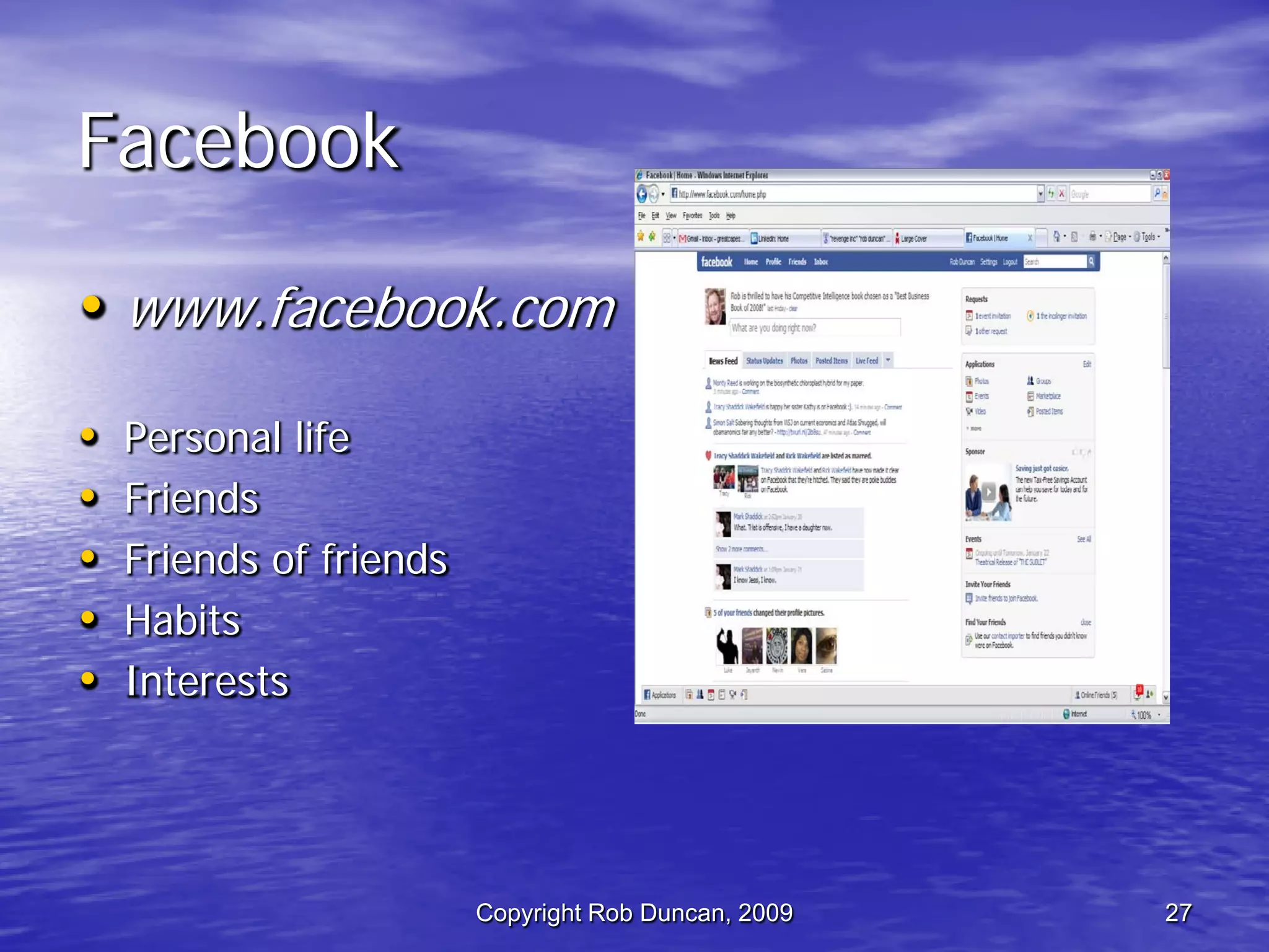 Competitive Intelligence -  Fast, Cheap & Ethical By Rob Duncan March 5, 2009
