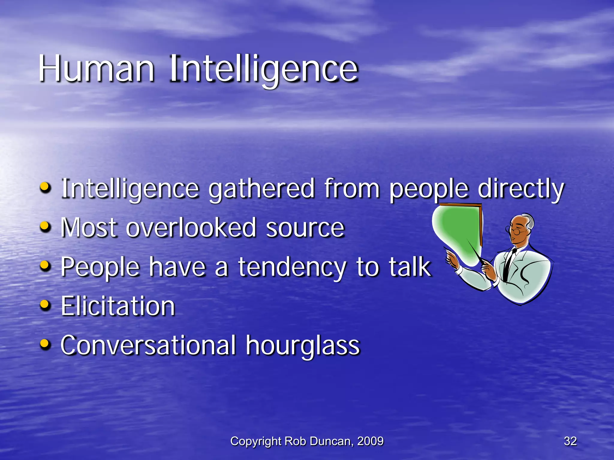 Competitive Intelligence -  Fast, Cheap & Ethical By Rob Duncan March 5, 2009