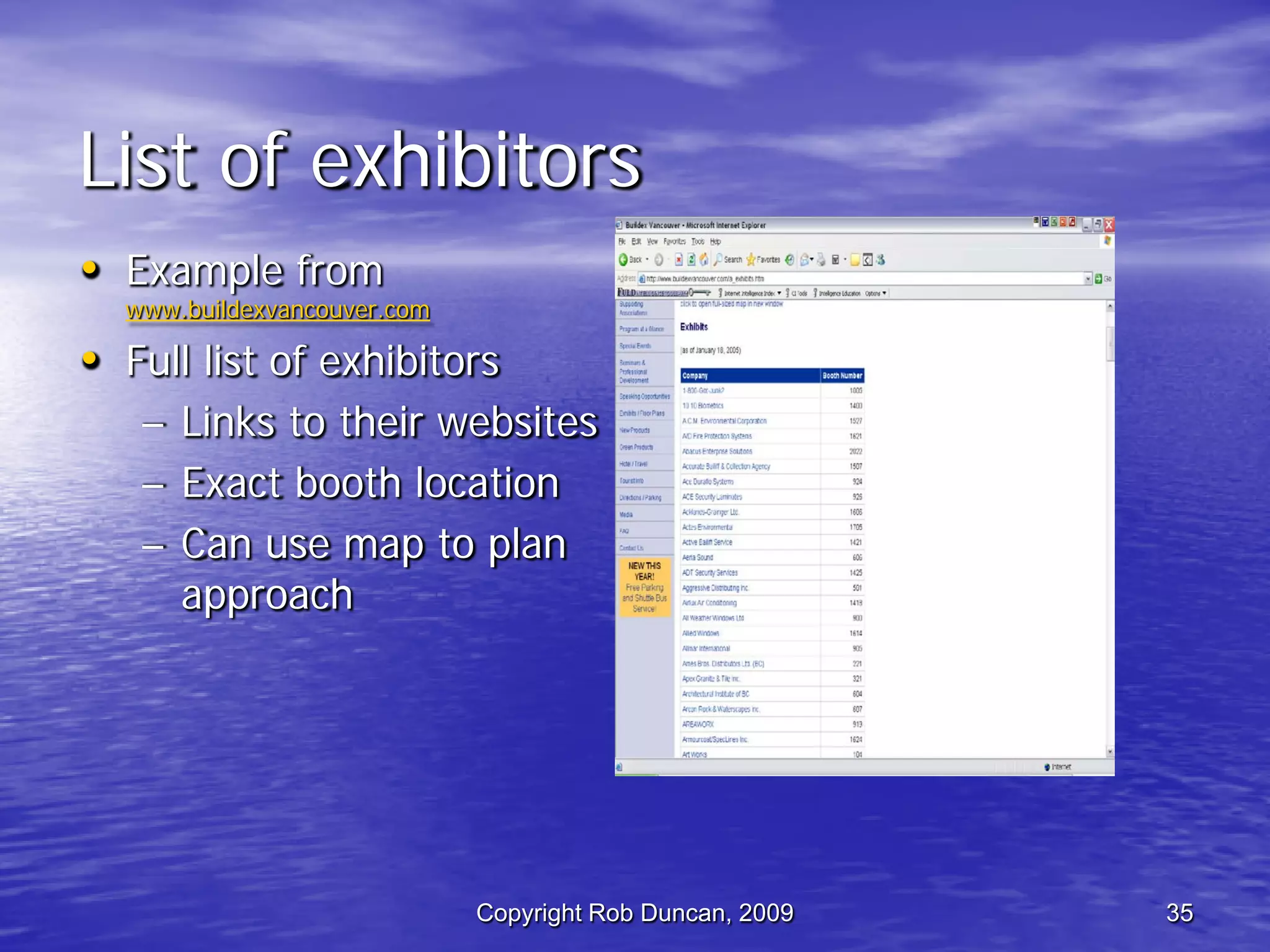 Competitive Intelligence -  Fast, Cheap & Ethical By Rob Duncan March 5, 2009