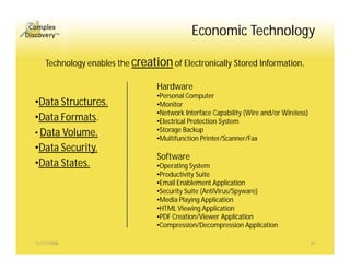 Complex Discovery Ethics Efficiency And Economics (Overview) 1108