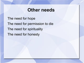 Understanding the symptoms of a disease 