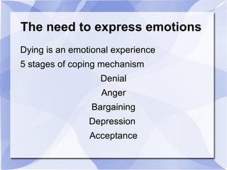 Provide holistic care  