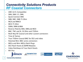 Connectivity Solutions Overview | PPT