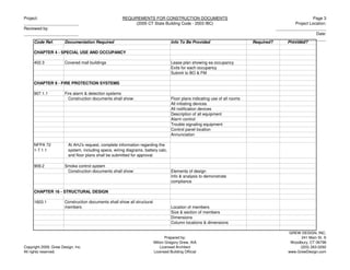 Construction Documents Checklist | PDF