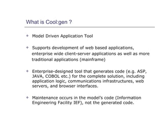 Coolgen Code Syntax Coolgen Shkehar | PPT