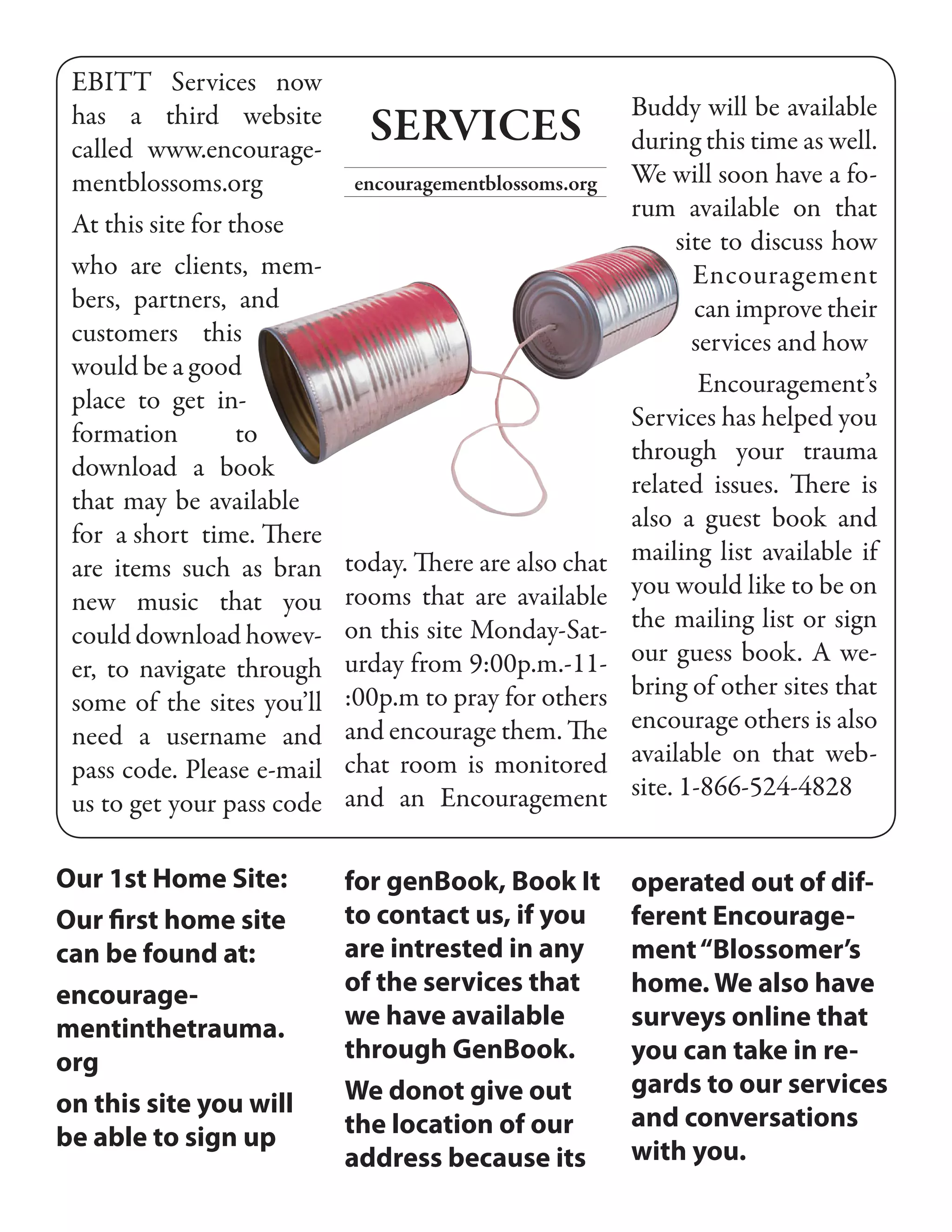 Copy Of Magazine Of Encourage