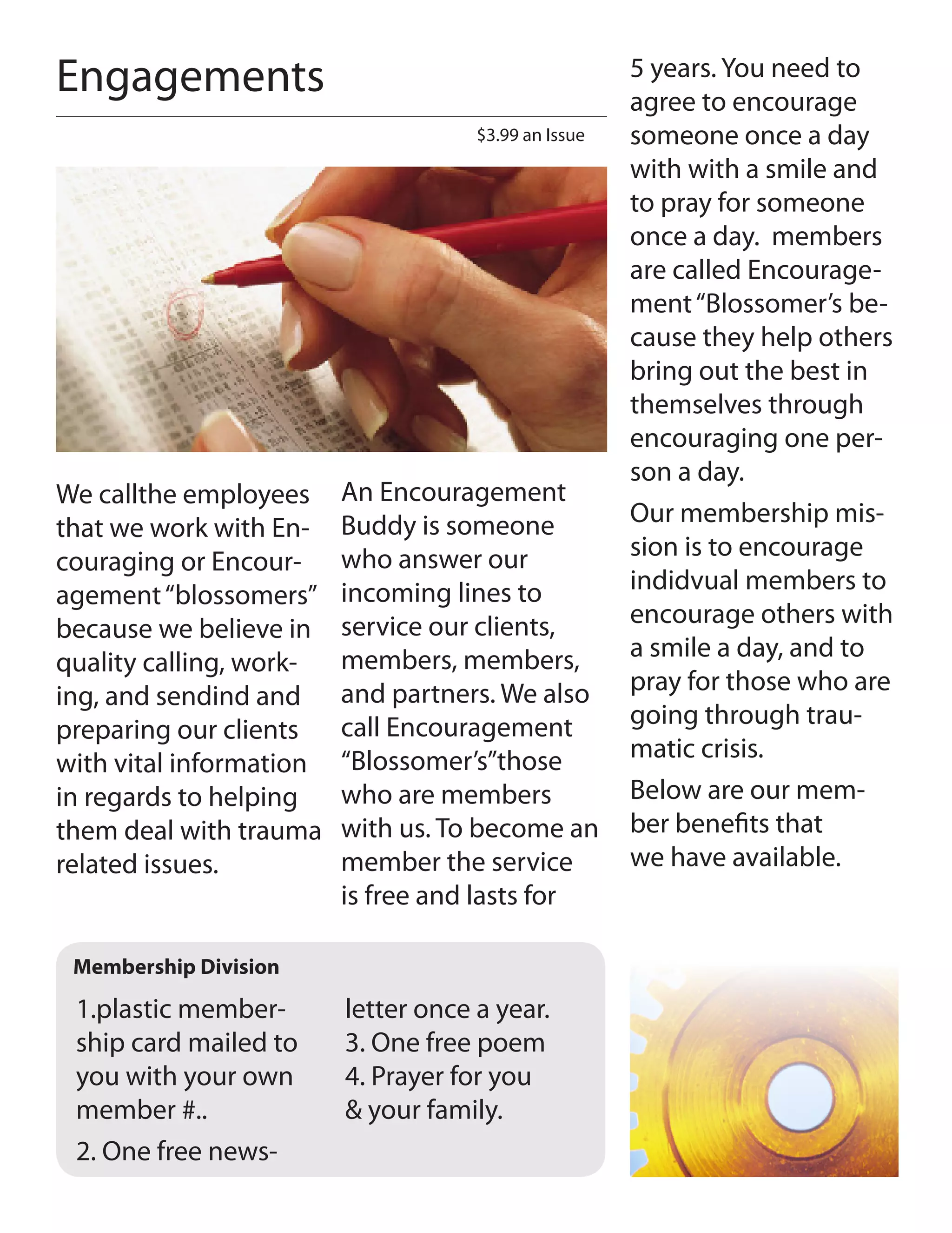 Copy Of Magazine Of Encourage