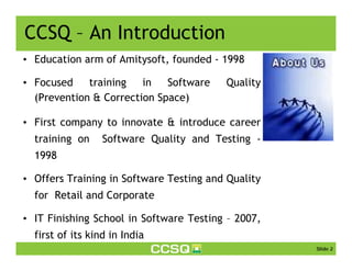 Software Quality Training