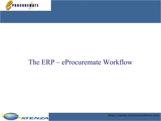 The ERP – eProcuremate Workflow 