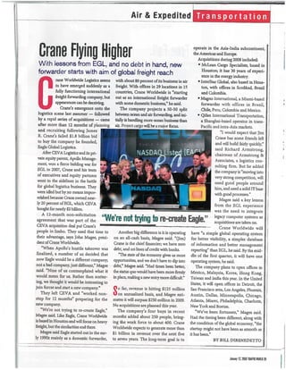 Crane Worldwide Press Release