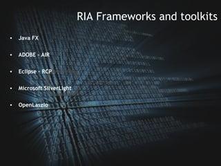 RIA and Ajax | PPS