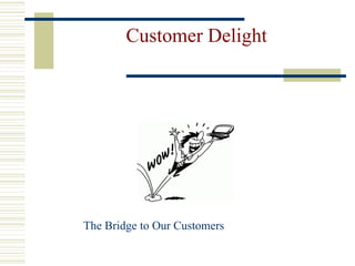 Customer Delight The Bridge to Our Customers 
