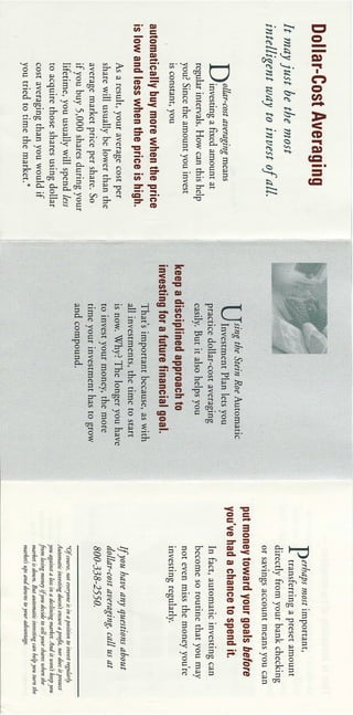Dollar Cost Averaging Pamphlet