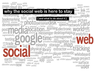 why the social web is here to stay
                [ and what to do about it ]
 