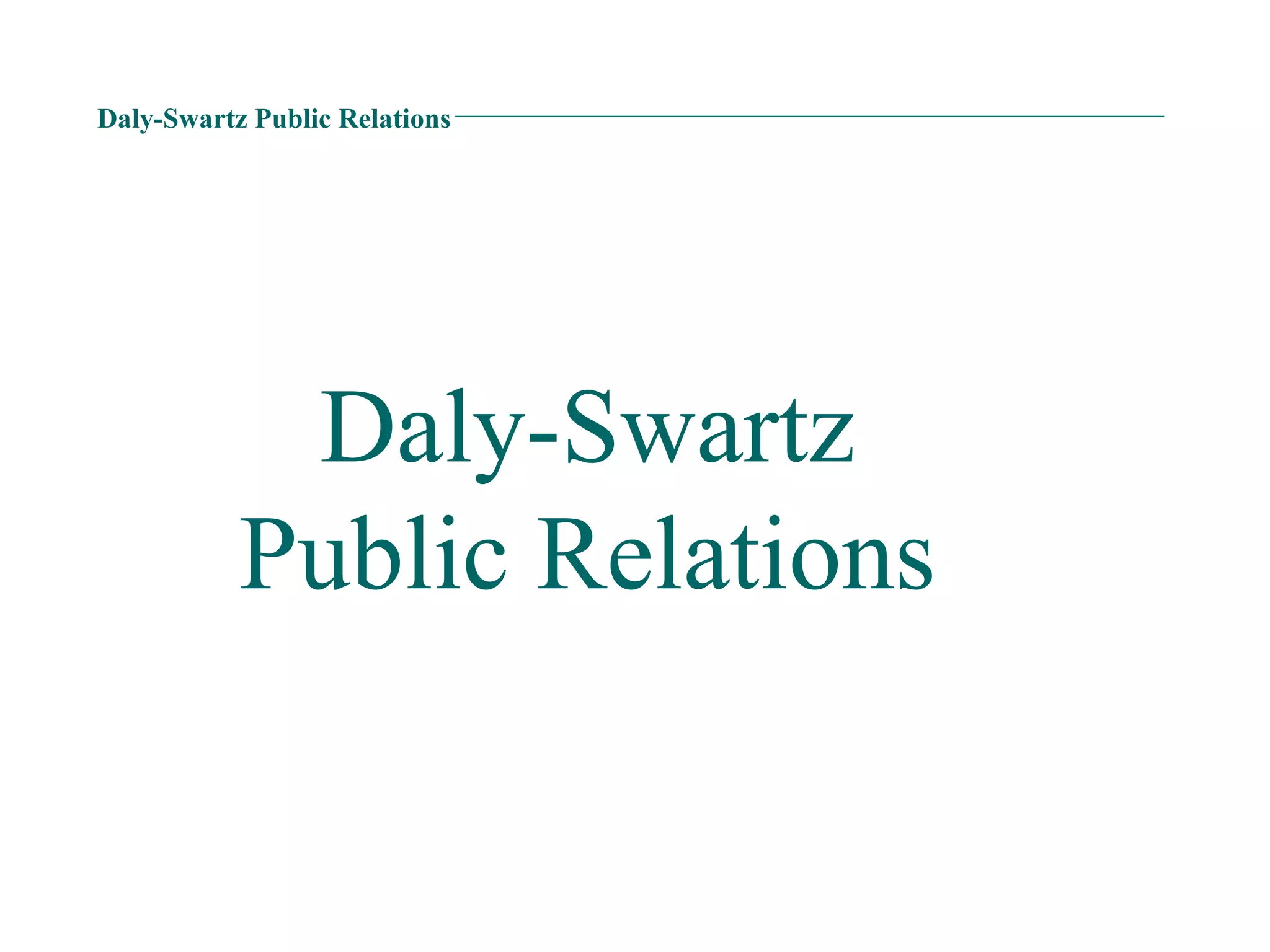 Daly-Swartz Public Relations Daly-Swartz Public Relations 