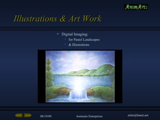 Illustrations & Art Work Digital Imaging:   for Pastel Landscapes & Illustrations 