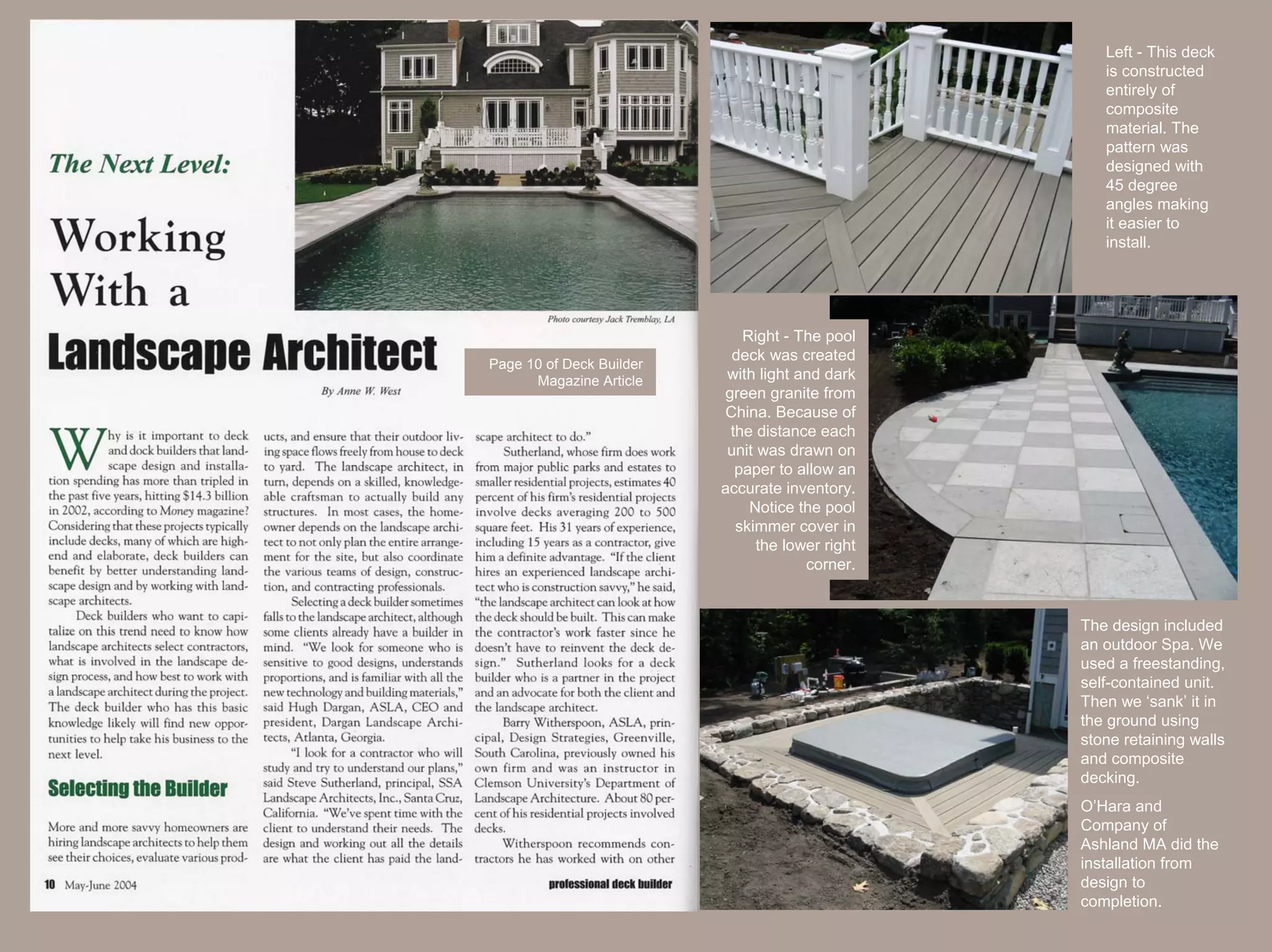 Jack Tremblay in Deck Builder Magazine