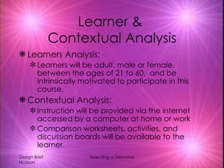 Instructional Design Brief | PPT