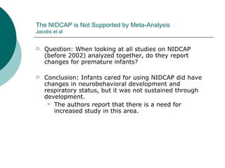 Nidcap Scale Developmental Care Lecture April 2008 | PPT