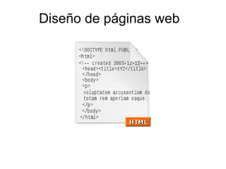 Diseño de páginas web 