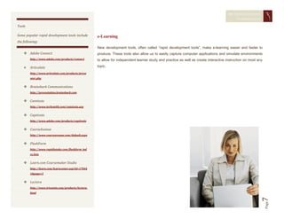 Distance Learning Technologies