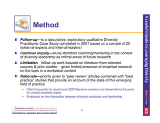 Diversity Presentation Od Network Sample Slides