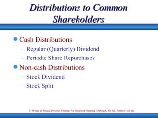 Distributions to Common Shareholders ,[object Object],[object Object],[object Object],[object Object],[object Object],[object Object]