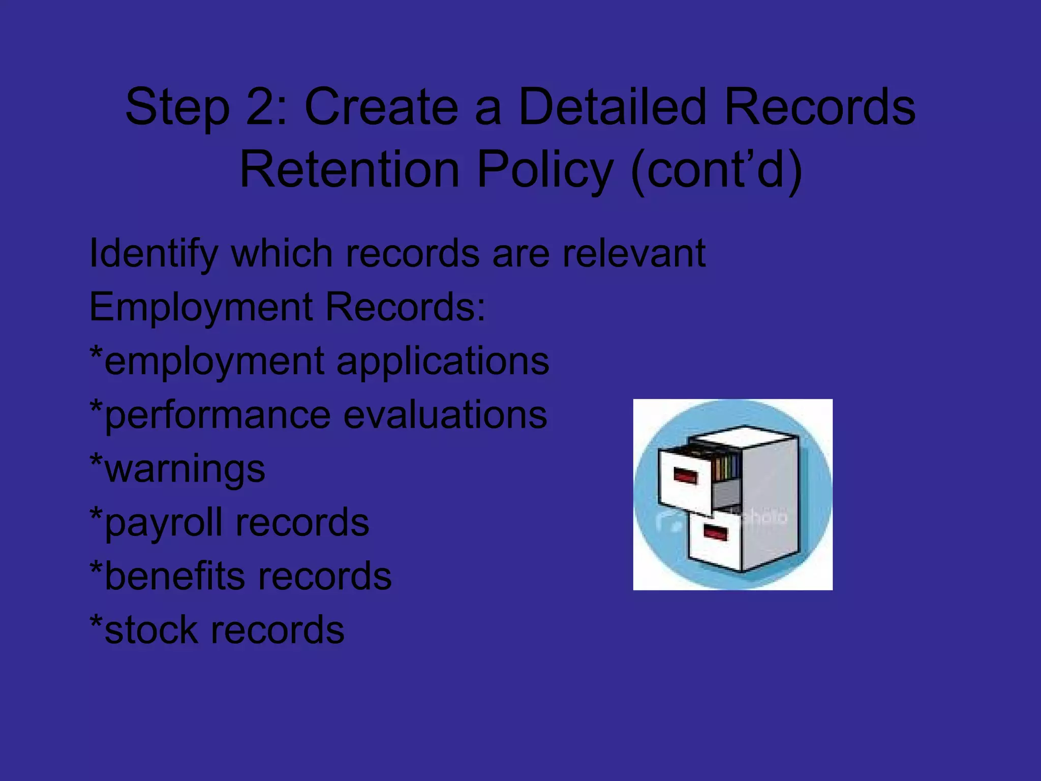 Document Retention And Destruction Power Point | PPT | Law