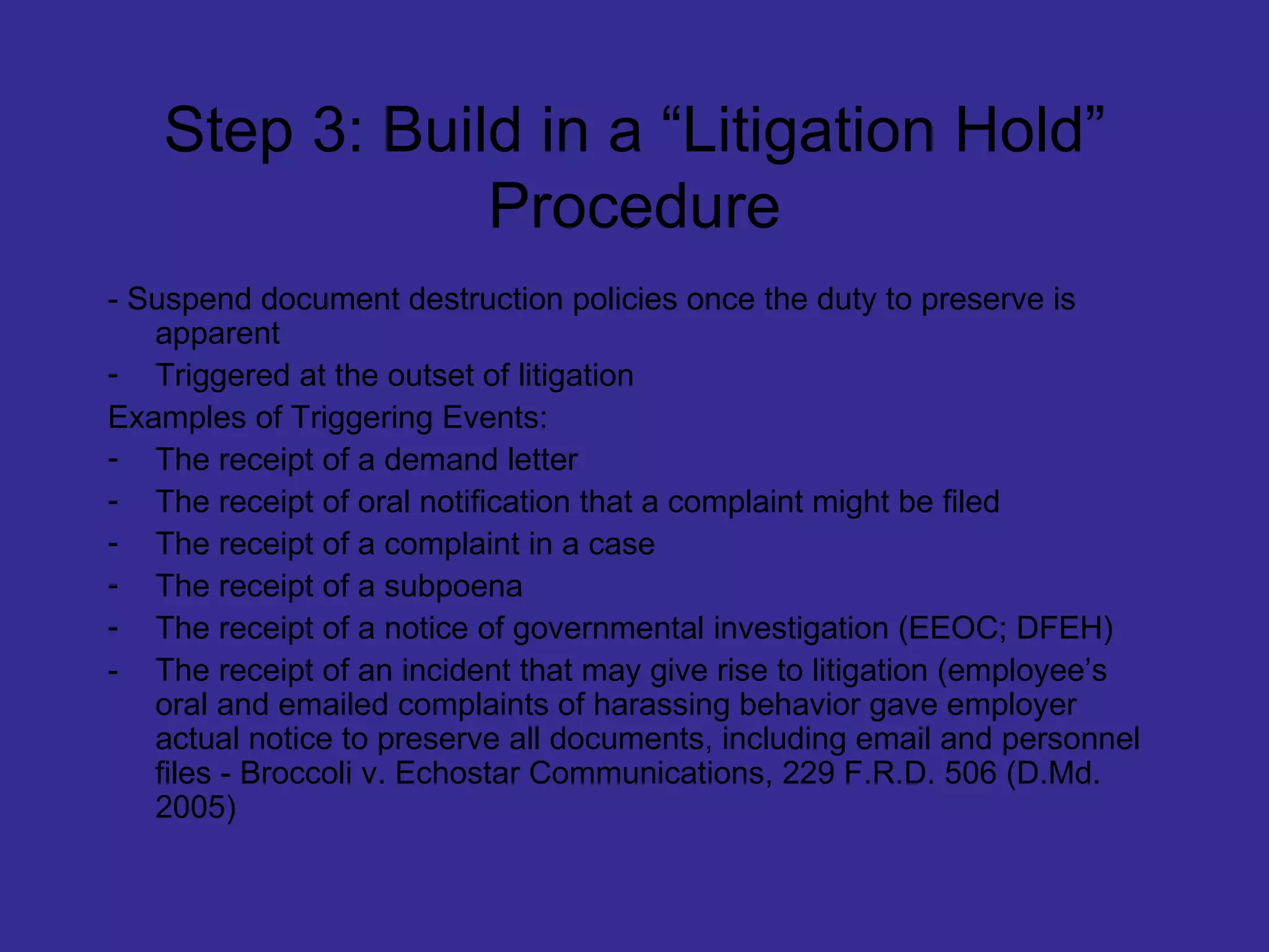 Document Retention And Destruction Power Point | PPT | Law