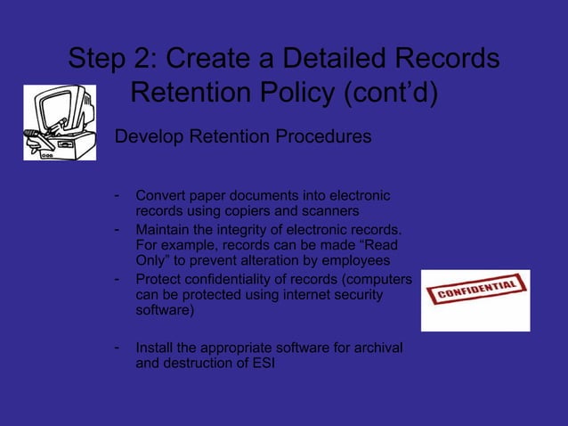 Document Retention And Destruction Power Point | PPT | Law