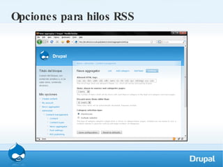 Opciones para hilos RSS 