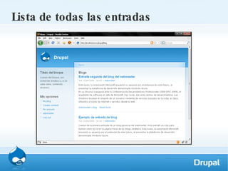 Lista de todas las entradas 