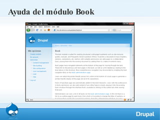 Ayuda del módulo Book 
