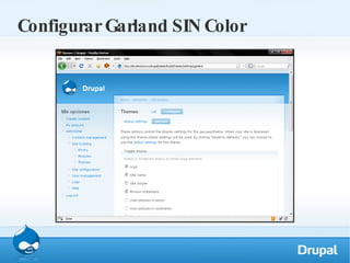 Configurar Garland SIN Color 