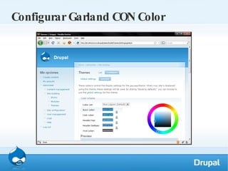 Configurar Garland CON Color 