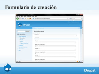 Formulario de creación 